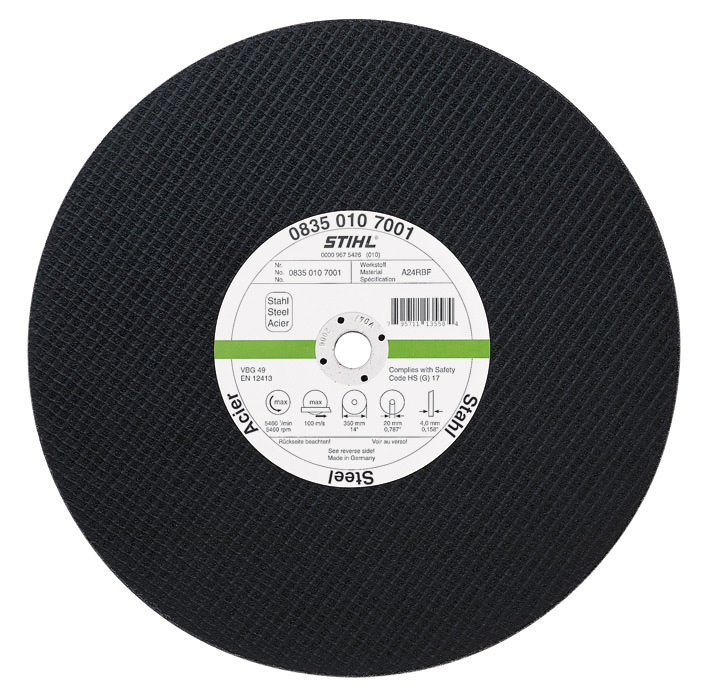 Круг отрезной K-ME D350 20 (сталь) max5500rpm max100m/s STIHL