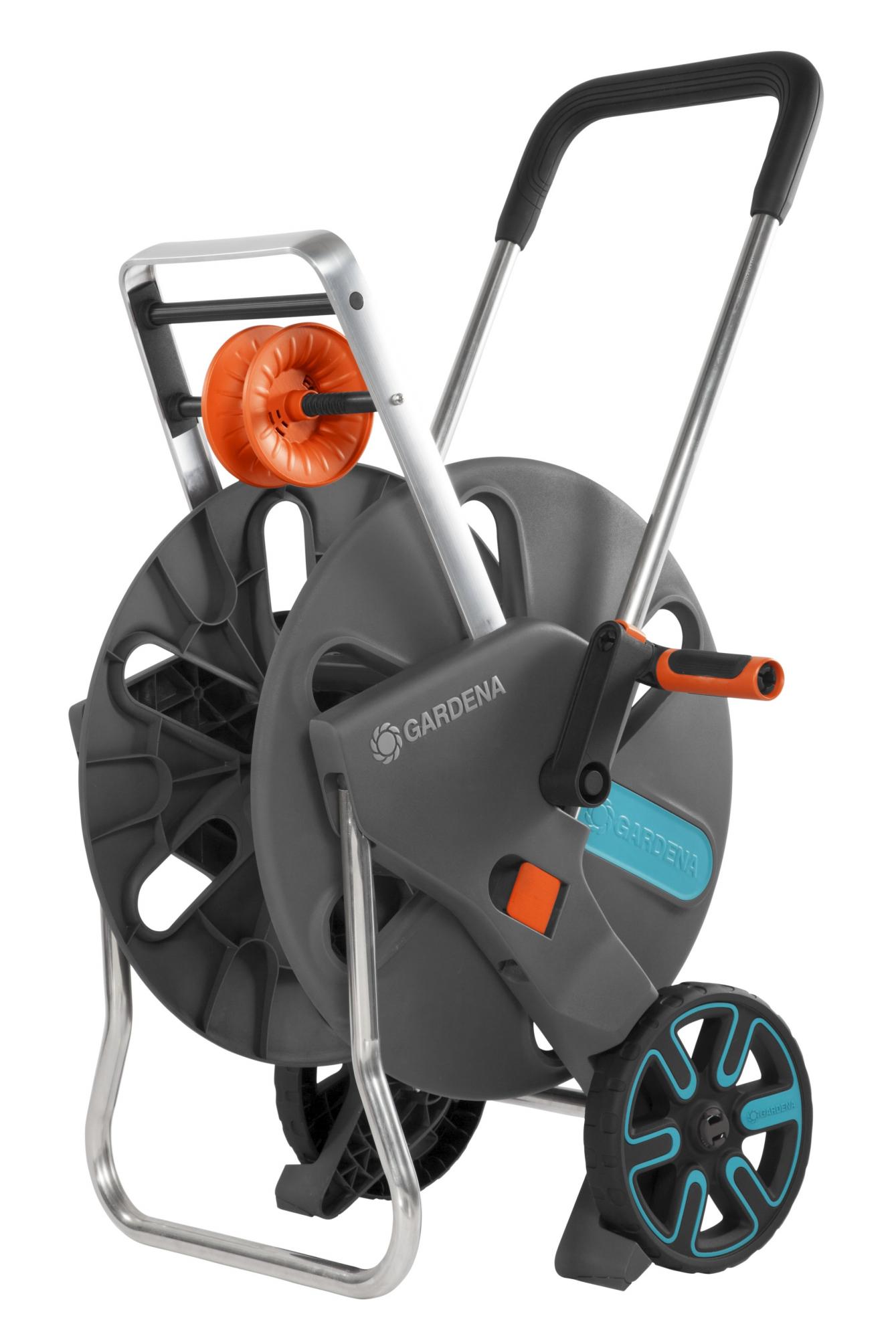Тележка для шланга GARDENA AquaRoll L Easy до 100м шланга 13мм с направляющей и усиленными колесами