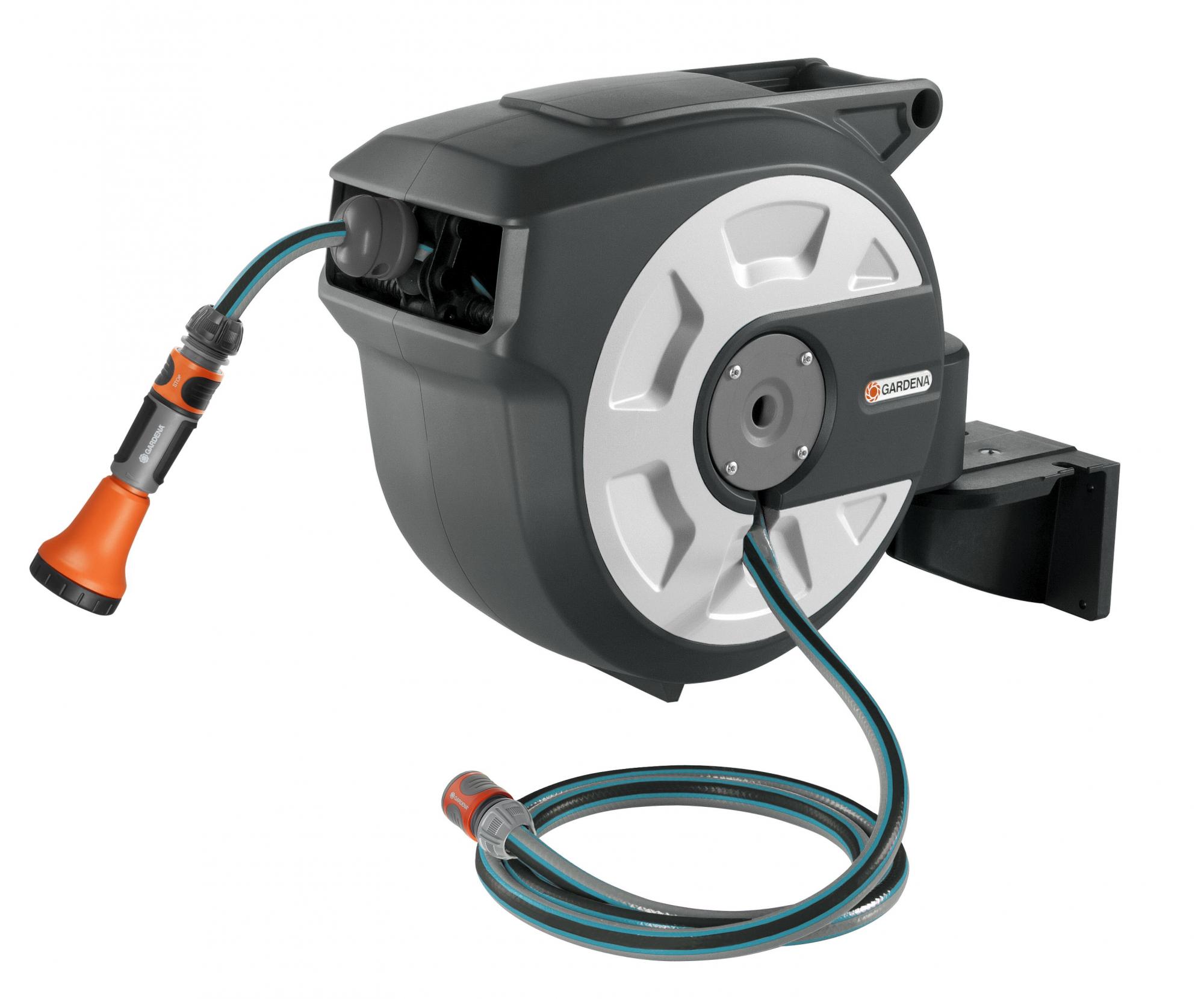 Катушка для шлангов GARDENA настенная автоматическая, 15м