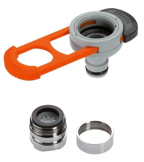 Штуцер GARDENA без резьбы с аэратором для кранов с внутренней резьбой М22х1