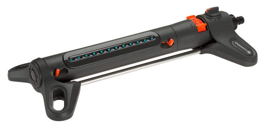 Дождеватель GARDENA AquaZoom S (прямоугольный, 9-150 м.кв., регулировка дальности полива, ширины полива, потока воды)