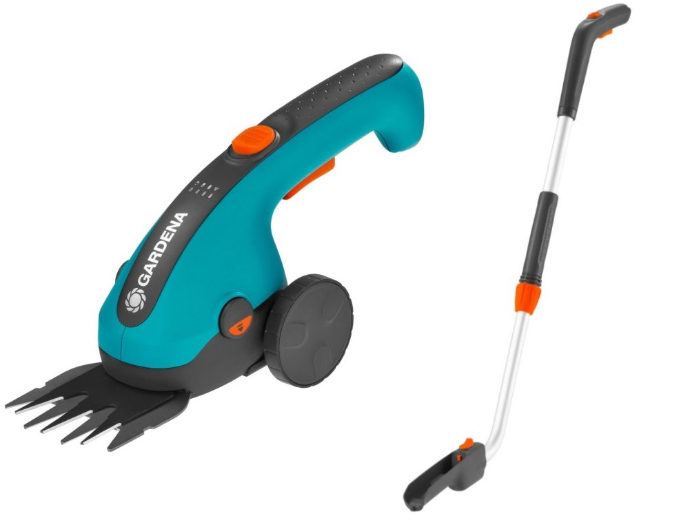 Ножницы для травы аккумуляторные GARDENA ComfortCut Li телескопическая рукоятка ис опорными колесами
