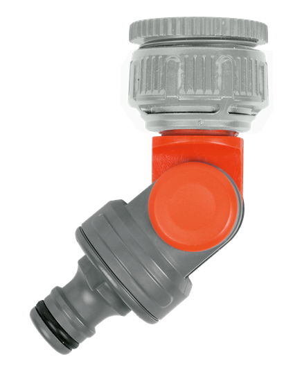 Штуцер GARDENA резьбовой шарнирный для кранов с наружной резьбой 26,5мм, 33,3мм