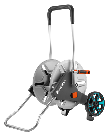 Тележка для шлангов GARDENA металлическая AquaRoll M Metal(до 60м шланга 13мм в собранном виде)