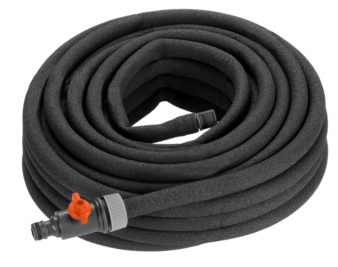 Шланг сочащийся GARDENA 15м с фитингами (коннектор и заглушка)