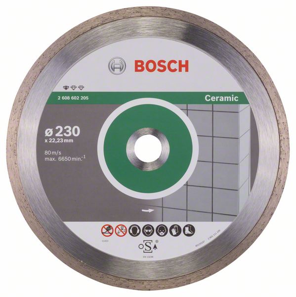 Круг алмазный 230-22,23 Standard for Ceramic (керамика), BOSCH