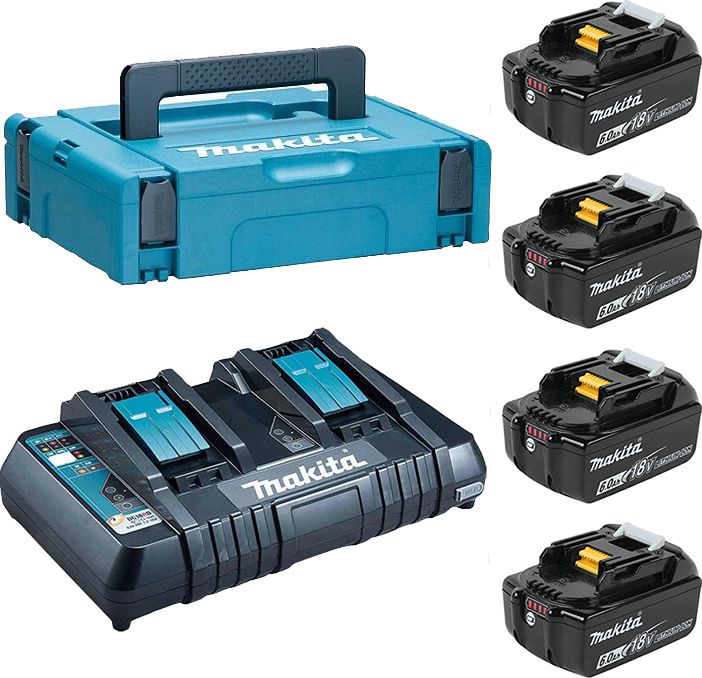 Аккумуляторный блок 18В 4х6.0 Ah BL1860B + зарядное DC18RD, MAKITA