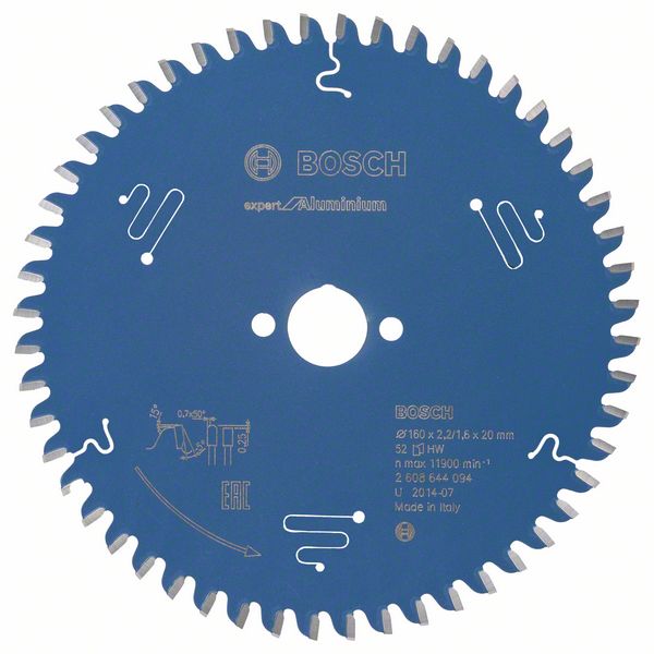 Диск пильный 160х20мм 52Т Expert for Aluminium (алюминий), BOSCH