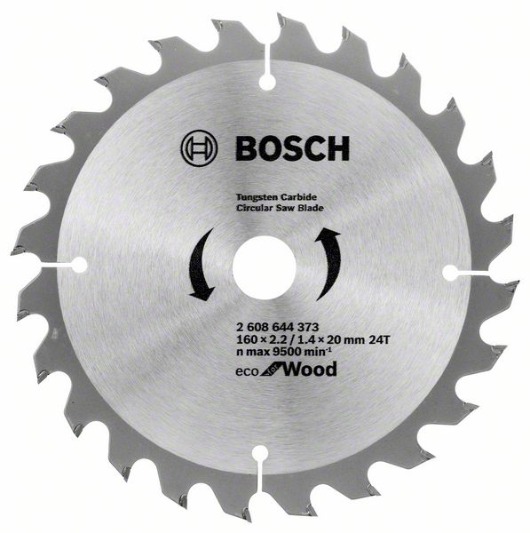 Диск пильный для циркулярок 160x20/16мм 24ТECO  for Wood, BOSCH