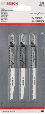 Пилка для лобзика 3шт. T308BOF, BOSCH