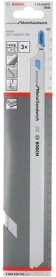 Пилка для лобзика T 1018 AFP PrecSandwich 3шт.BOSCH