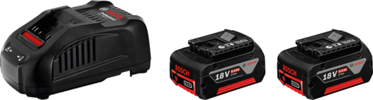 Аккумуляторный блок GBA 18В 2 x 5.0 Ач + зарядное GAL 1880 CV Professional, BOSCH