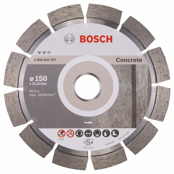 Круг алмазный 150-22,23 Expert for Concrete (бетон), BOSCH