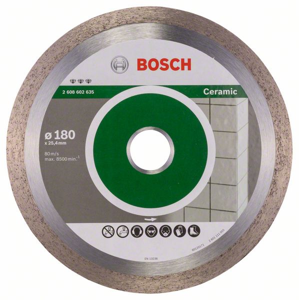 Круг алмазный 180-25,4 Best for Ceramic (керамика), BOSCH