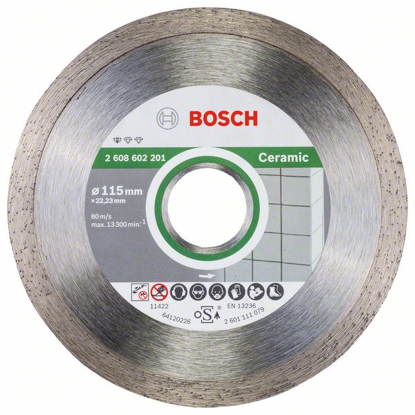 Круг алмазный 115-22,23 Standard for Ceramic (керамика), BOSCH
